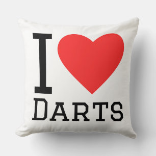 I love darts cushion