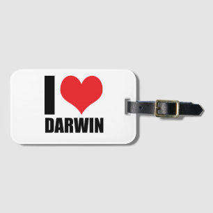 I love Darwin Luggage Tag