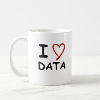 I love data  coffee mug