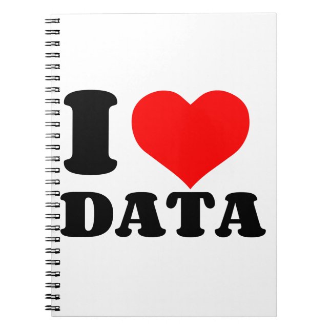 I LOVE DATA NOTEBOOK (Front)