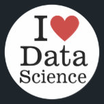 I ❤️ Love Data Science (for Employees) CUSTOM Classic Round Sticker<br><div class="desc">Show your passion for data-driven innovation with the I ❤️ Love Data Science (for Employees) CUSTOM Classic Round Sticker. Perfect for professionals who harness the power of data to create meaningful insights and solutions, this sticker adds a unique touch to your workspace, laptop, or notebook. Represent your dedication to analysing...</div>