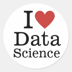 I ❤️ Love Data Science (for Employees) CUSTOM Classic Round Sticker