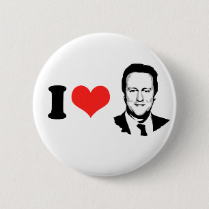 I Love David Cameron 6 Cm Round Badge