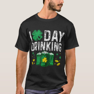 I Love Day Drinking Shamrock St Patrick's Day Beer T-Shirt