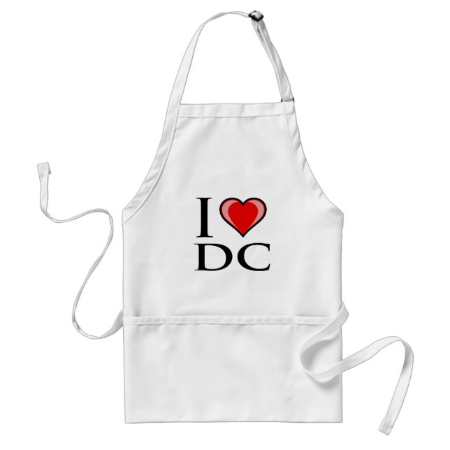 I Love DC - District of Columbia Standard Apron (Front)