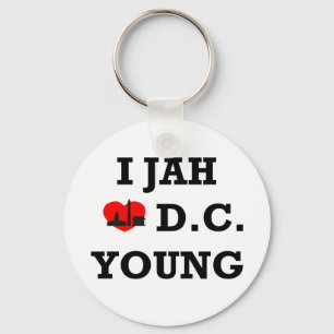 I Love DC Key Ring