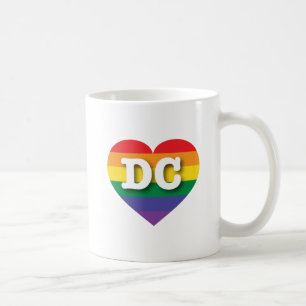 I Love DC Rainbow Heart Coffee Mug