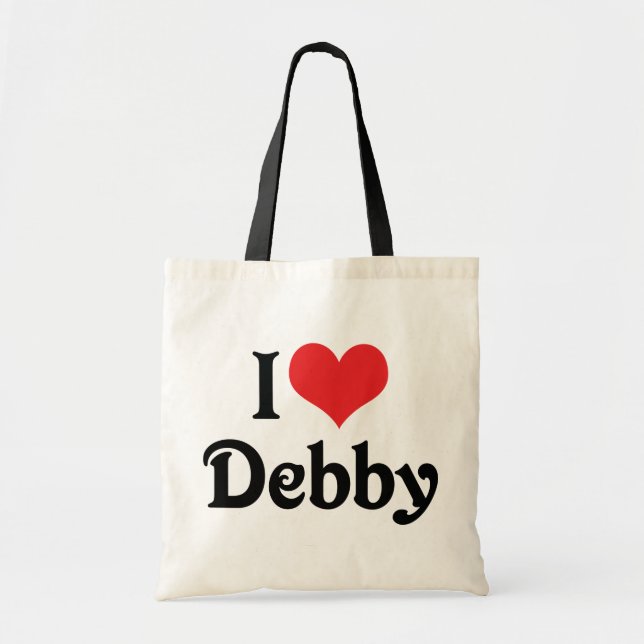 I Love Debby Tote Bag (Front)