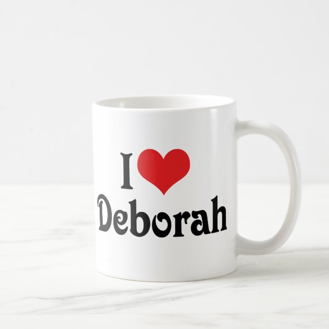 I Love Deborah Coffee Mug (Right)