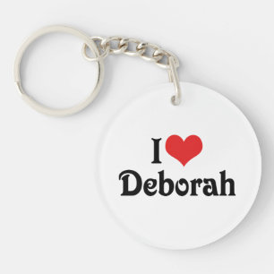 I Love Deborah Key Ring