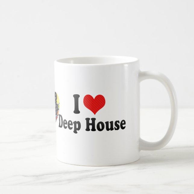 I Love Deep House Coffee Mug (Right)