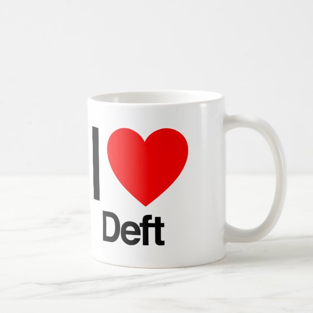 i love deft coffee mug (Right)