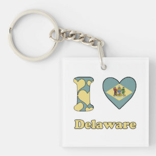 I love Delaware Key Ring