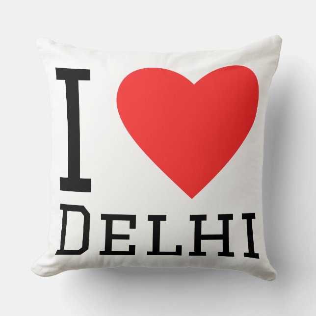 I love Delhi  Cushion (Front)