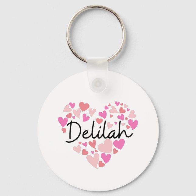 I love Delilah Key Ring (Front)