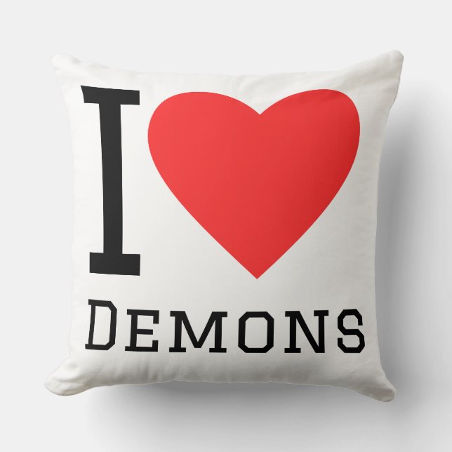 I love demons cushion (Front)