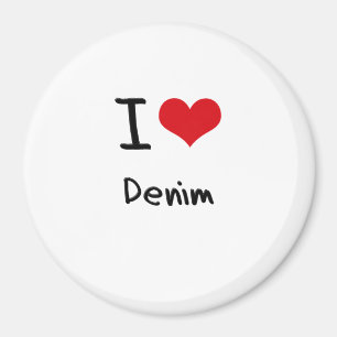 I Love Denim Magnet