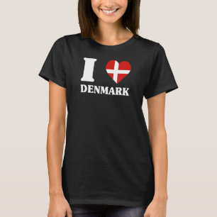 I Love Denmark for Denmark fan I love Denmark T-Shirt