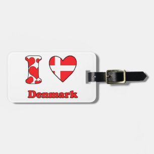 I love Denmark Luggage Tag