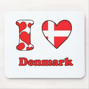 I love Denmark Mouse Pad