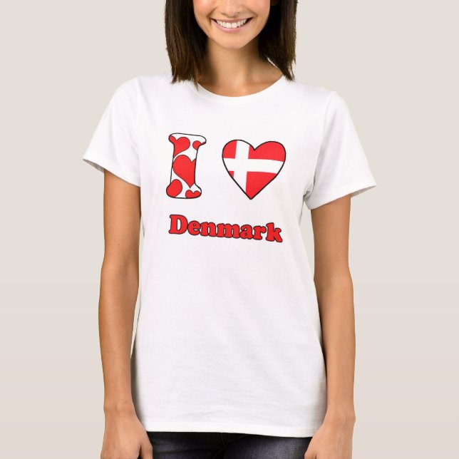 I love Denmark T-Shirt (Front)