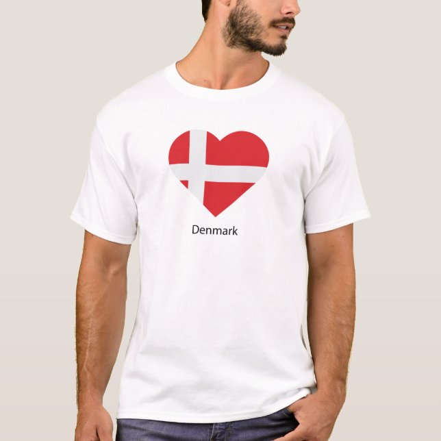 I Love Denmark T-Shirt (Front)