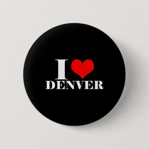I Love Denver 6 Cm Round Badge