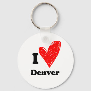 I love Denver Key Ring