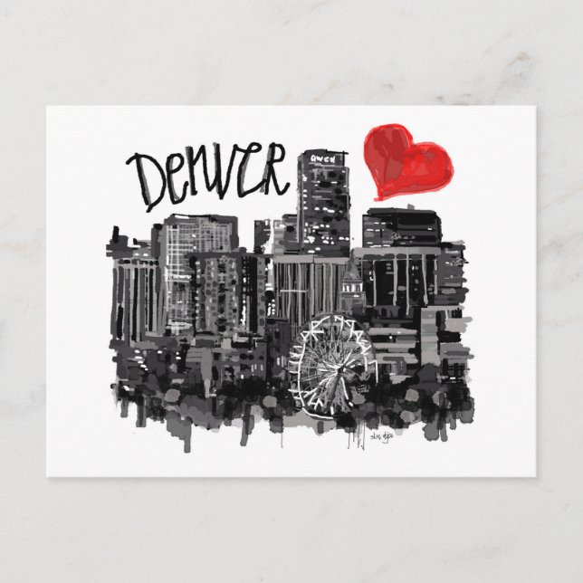 I love Denver Postcard (Front)