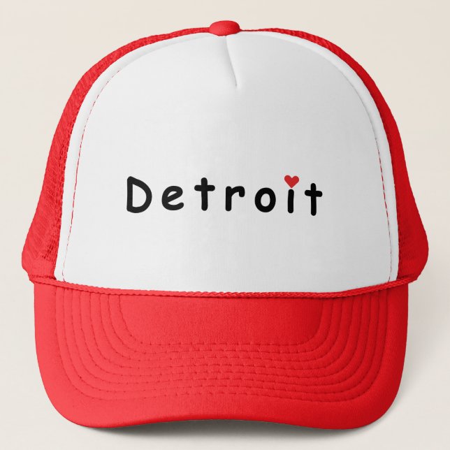 I love Detroit Trucker Hat (Front)
