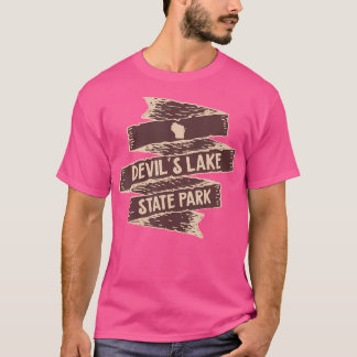 I Love Devils Lake State Park Wisconsin Wi Hiking T-Shirt