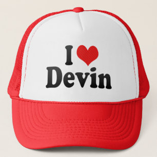I Love Devin Trucker Hat
