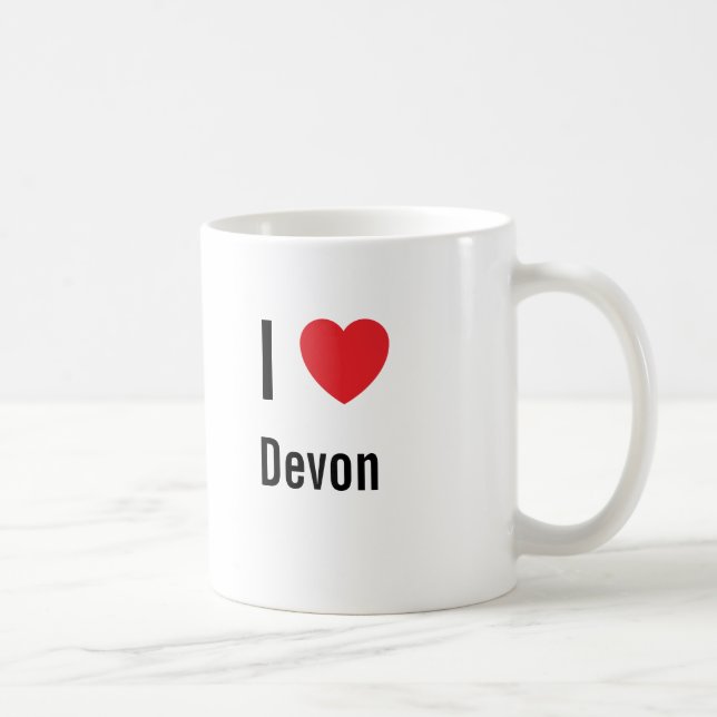 I love Devon Coffee Mug (Right)