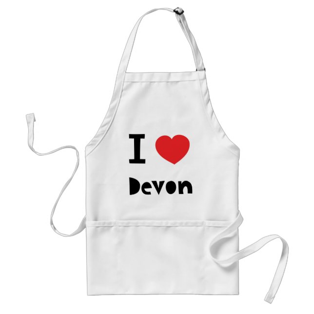 I love Devon Standard Apron (Front)