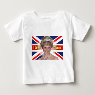 'I Love Diana' HRH Princess Diana Baby T-Shirt