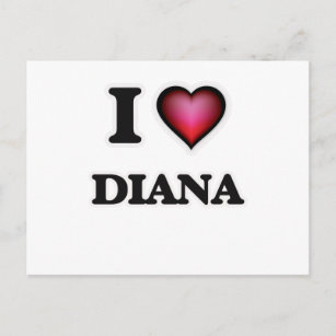I Love Diana Postcard