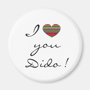 I Love Dido Ukrainian Folk Art Magnet