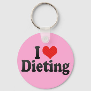 I Love Dieting Key Ring