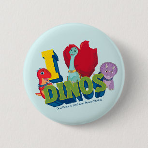 I Love Dinos Dino Ranch 6 Cm Round Badge