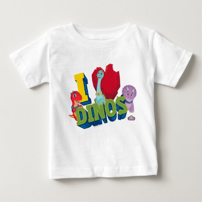 I Love Dinos | Dino Ranch Baby T-Shirt (Front)