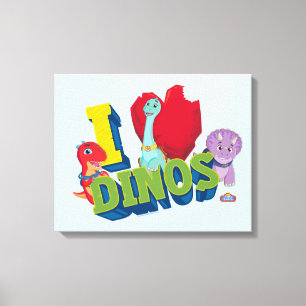 I Love Dinos Dino Ranch Canvas Print