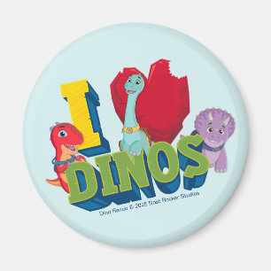 I Love Dinos   Dino Ranch Magnet