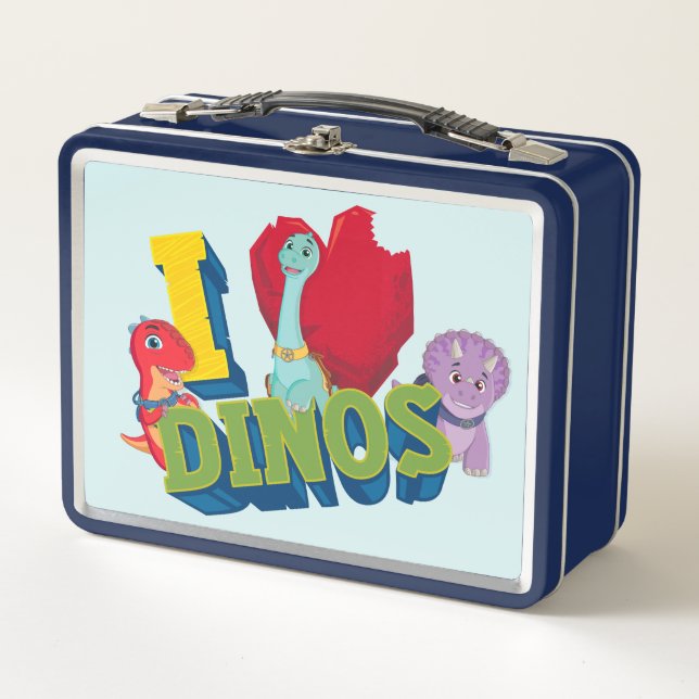 I Love Dinos | Dino Ranch Metal Lunch Box (Front)