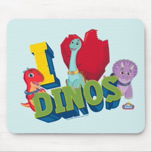 I Love Dinos Dino Ranch Mouse Pad