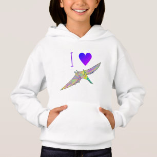 I Love Dinosaur Cute Colourful Flying Pterodactyl