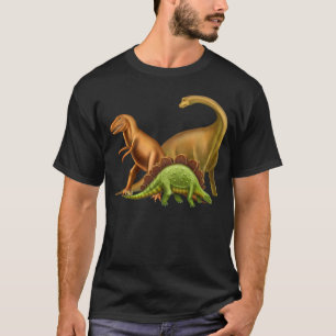 I Love Dinosaurs Adult Dark T-Shirt