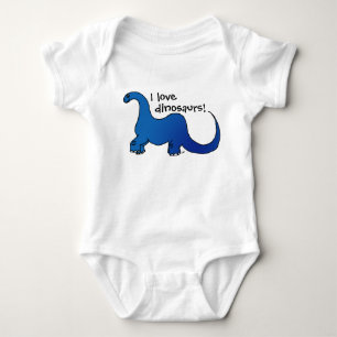 I love dinosaurs! baby bodysuit