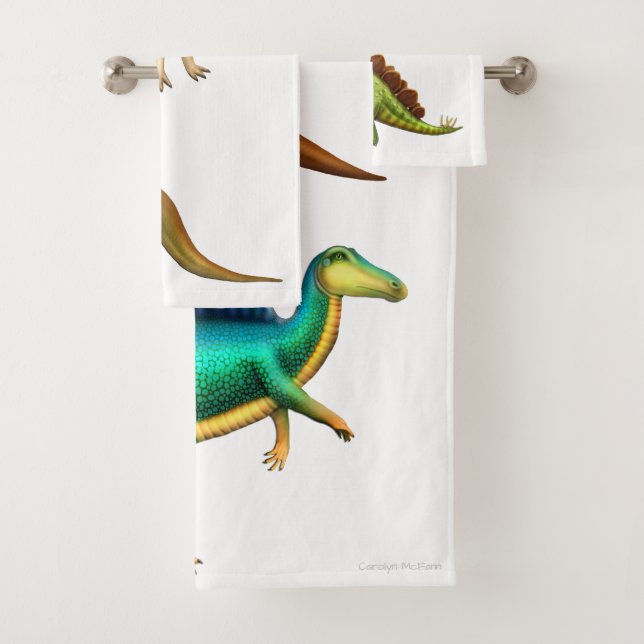 I Love Dinosaurs Bath Towel Set (Insitu)