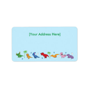 I Love Dinosaurs! (Cute) Label