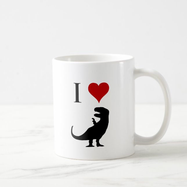 I Love Dinosaurs - T-Rex Coffee Mug (Right)